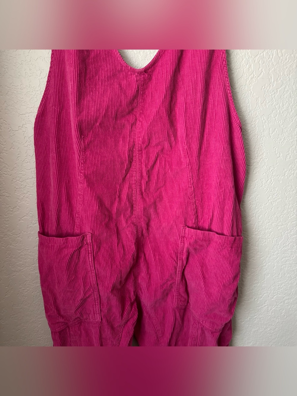 Free People High Roller Cord Jumpsuit in Sangria Sunset XL - Picture 4 of 6